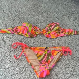 J crew string bikini 34c too small bottoms